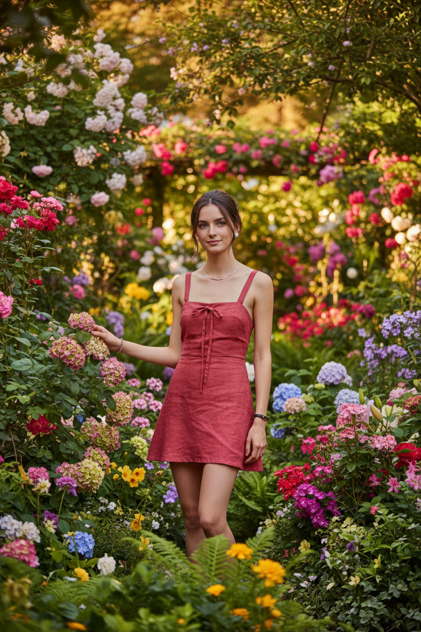 Garden Lifestyle - Red Mini Dress